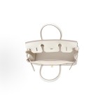 HERMES爱⻢仕 Birkin 30 ⾦扣 ⼥款 10 Craie 奶昔⽩